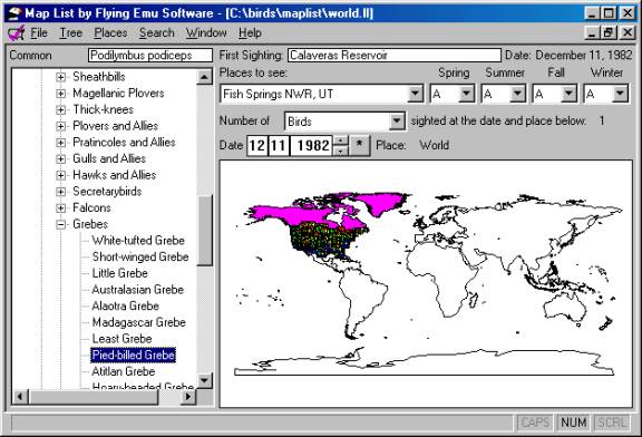 Following are the political/geographic entities included in the Map List 